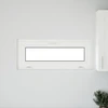 Požeminio lango RISOR 110 x 40 cm PVC ir stiklas Balta