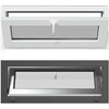 Bendras lango vidinis atspalvis baltas RISOR 110 x 40 cm