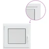 Požeminio lango RISOR 55 x 50 cm PVC ir stiklas