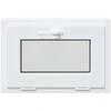 Požeminio lango RISOR 60 x 40 cm PVC ir stiklas Balta