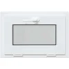 Požeminio lango RISOR 60 x 40 cm PVC ir stiklas Balta