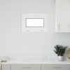 Požeminio lango RISOR 60 x 40 cm PVC ir stiklas Balta