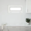 Požeminio lango RISOR 80 x 40 cm PVC ir stiklas Balta