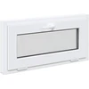 Požeminio lango RISOR 80 x 40 cm PVC ir stiklas Balta