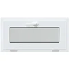 Požeminio lango RISOR 80 x 40 cm PVC ir stiklas Balta