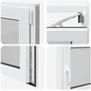 Požeminio lango RISOR 95 x 50 cm PVC ir stiklas
