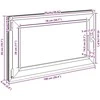Bendras lango vidinis atspalvis baltas RISOR 100 x 50 cm