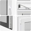 Požeminio lango RISOR 100 x 70 cm PVC ir stiklas Antracito