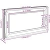 Bendras lango vidinis atspalvis baltas RISOR 110 x 60 cm