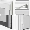 Požeminio lango RISOR 110 x 60 cm PVC ir stiklas Antracito