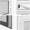 Požeminio lango RISOR 110 x 70 cm PVC ir stiklas Antracito