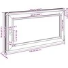 Bendras lango vidinis atspalvis baltas RISOR 110 x 70 cm