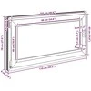 Bendras lango vidinis atspalvis baltas RISOR 110 x 70 cm