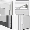 Požeminio lango RISOR 120 x 60 cm PVC ir stiklas Antracito