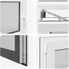 Požeminio lango RISOR 120 x 60 cm PVC ir stiklas Antracito