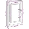 Bendras lango vidinis atspalvis baltas RISOR 50 x 75 cm