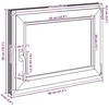 Bendras lango vidinis atspalvis baltas RISOR 80 x 50 cm