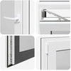Požeminio lango RISOR 60 x 100 cm PVC ir stiklas Antracito
