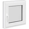 Požeminio lango RISOR 60 x 60 cm PVC ir stiklas Antracito