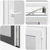 Požeminio lango RISOR 60 x 90 cm PVC ir stiklas Antracito