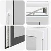 Požeminio lango RISOR 80 x 60 cm PVC ir stiklas Antracito