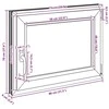 Bendras lango vidinis atspalvis baltas RISOR 80 x 70 cm