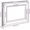 Bendras lango vidinis atspalvis baltas RISOR 80 x 70 cm