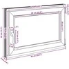 Bendras lango vidinis atspalvis baltas RISOR 90 x 50 cm