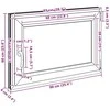 Bendras lango vidinis atspalvis baltas RISOR 90 x 60 cm