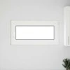 Požeminio lango RISOR 100 x 50 cm PVC ir stiklas Balta
