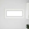 Požeminio lango RISOR 100 x 50 cm PVC ir stiklas Balta