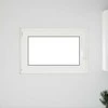 Požeminio lango RISOR 100 x 50 cm PVC ir stiklas Balta