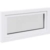 Požeminio lango RISOR 100 x 50 cm PVC ir stiklas Balta