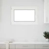 Požeminio lango RISOR 100 x 50 cm PVC ir stiklas Balta