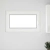 Požeminio lango RISOR 100 x 60 cm PVC ir stiklas Balta