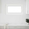 Požeminio lango RISOR 100 x 60 cm PVC ir stiklas Balta
