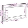 Bendras lango vidinis atspalvis baltas RISOR 110 x 50 cm