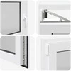 Požeminio lango RISOR 110 x 60 cm PVC ir stiklas Balta
