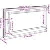 Bendras lango vidinis atspalvis baltas RISOR 110 x 70 cm