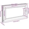 Bendras lango vidinis atspalvis baltas RISOR 110 x 70 cm