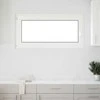 Požeminio lango RISOR 120 x 60 cm PVC ir stiklas Balta