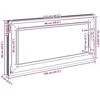 Bendras lango vidinis atspalvis baltas RISOR 120 x 60 cm