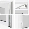 Požeminio lango RISOR 120 x 60 cm PVC ir stiklas Balta