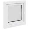 Požeminio lango RISOR 50 x 50 cm PVC ir stiklas Balta