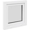 Požeminio lango RISOR 50 x 50 cm PVC ir stiklas Balta