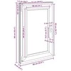 Bendras lango vidinis atspalvis baltas RISOR 60 x 90 cm