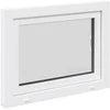 Požeminio lango RISOR 80 x 50 cm PVC ir stiklas Balta