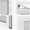 Požeminio lango RISOR 80 x 50 cm PVC ir stiklas Balta