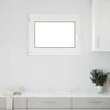 Požeminio lango RISOR 80 x 50 cm PVC ir stiklas Balta