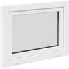Požeminio lango RISOR 80 x 60 cm PVC ir stiklas Balta